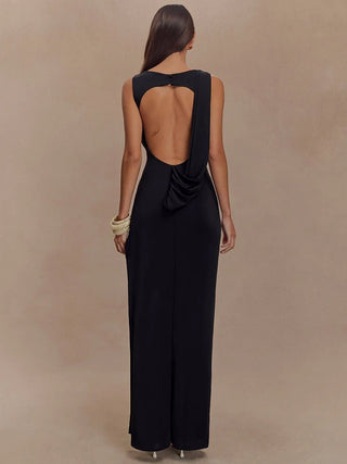High Split Elegant Sleeveless Long Dress - Diva Melody