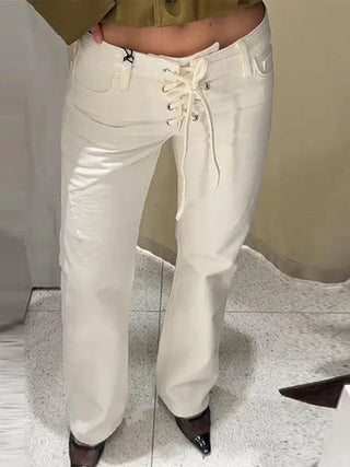 High - Waist Straight Leg Pants - Diva Melody