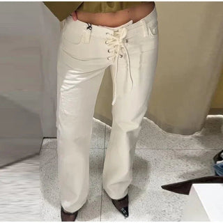 High - Waist Straight Leg Pants - Diva Melody