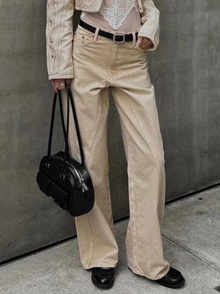 High - Waist Straight Leg Pants - Diva Melody