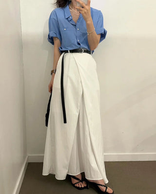 High Waist with Pockets Long Skirt - Diva Melody