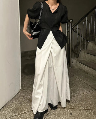 High Waist with Pockets Long Skirt - Diva Melody