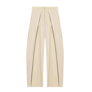 High Waisted Pleated Baggy Wide Leg Pants - Diva Melody