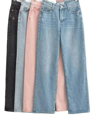 High - Waisted Vintage Straight - Leg Jeans - Diva Melody