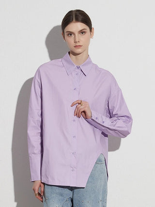 Irregular Casual Loose Shirts Spliced Shirts - Diva Melody