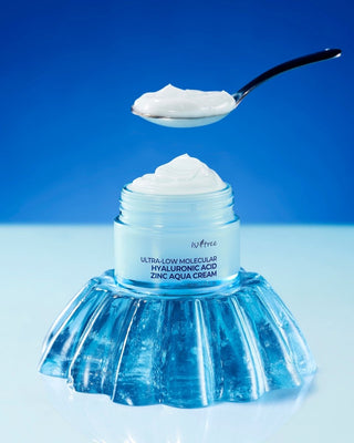 [Isntree] Ultra-Low Molecular Hyaluronic Acid Zinc Aqua Cream 80ml - Diva Melody