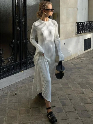 Knitted Long Sleeve Bandage Knitwear Dress - Diva Melody