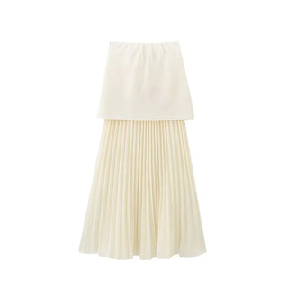 Knitted Vest & Patchwork Skirt Set - Diva Melody