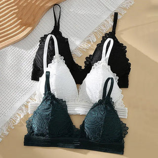 Lace Bra Push - Up Comfortable Bralette Underwear Embroidery Lingerie - Diva Melody