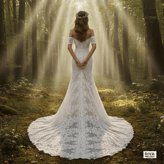 Lace Sweetheart Mermaid Wedding Dress - Diva Melody