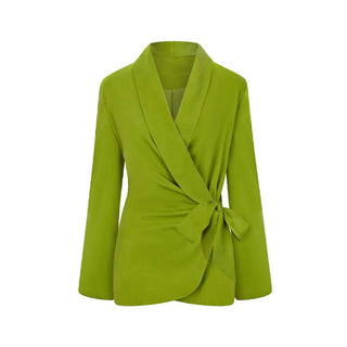 Lace - Up V - Neck Top & Wide Leg Pants - Diva Melody