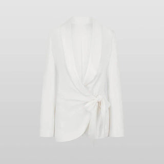 Lace - Up V - Neck Top & Wide Leg Pants - Diva Melody