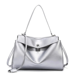 Large Capacity Soft Leather Handbag - Diva Melody