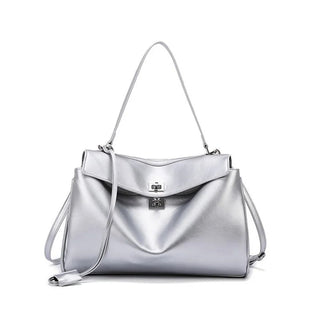 Large Capacity Soft Leather Handbag - Diva Melody