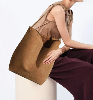 Large Capacity Soft Leather Shoulder Bag - Diva Melody