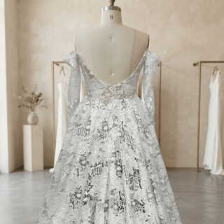Long Sleeve A-Line Bridal Gown - Diva Melody