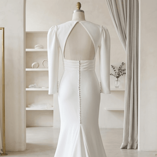 Long Sleeve Mermaid Wedding Dress - Diva Melody