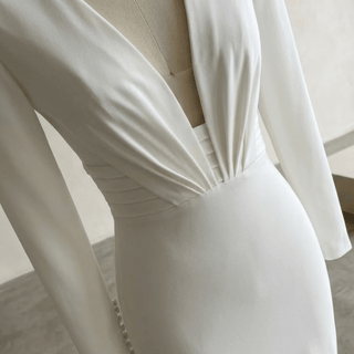 Long Sleeve Mermaid Wedding Dress - Diva Melody