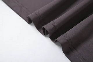 Long Sleeve Pleated Evening Dress - Diva Melody