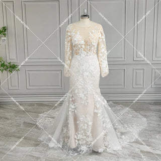 Long Sleeves Princess Wedding Dress - Diva Melody