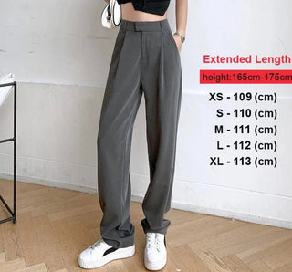 Loose Pockets Straight Trousers Casual Women Long Pants - Diva Melody