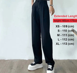 Loose Pockets Straight Trousers Casual Women Long Pants - Diva Melody