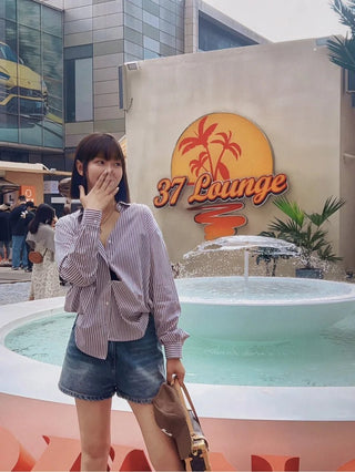 Loose Striped Fashion Shirt - Diva Melody