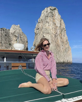 Loose Striped Fashion Shirt - Diva Melody