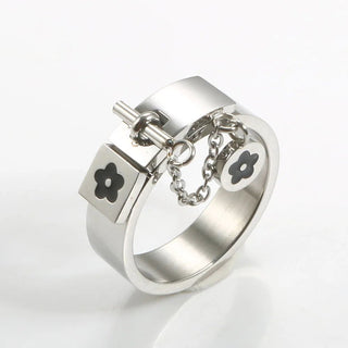 Lucky Flower Charm Rings Jewelry Gift Party Rings - Diva Melody