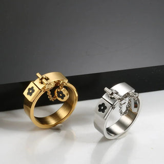 Lucky Flower Charm Rings Jewelry Gift Party Rings - Diva Melody