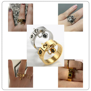 Lucky Flower Charm Rings Jewelry Gift Party Rings - Diva Melody