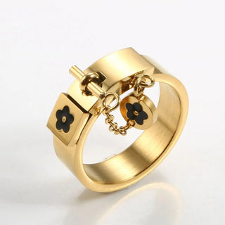 Lucky Flower Charm Rings Jewelry Gift Party Rings - Diva Melody