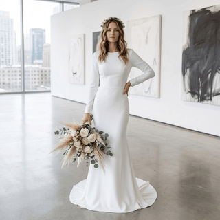 Luxurious Velvet Wedding Gown - Diva Melody