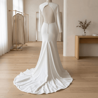 Luxurious Velvet Wedding Gown - Diva Melody