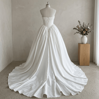 Luxury Two-Piece Basque Waist Wedding Dress - Diva Melody