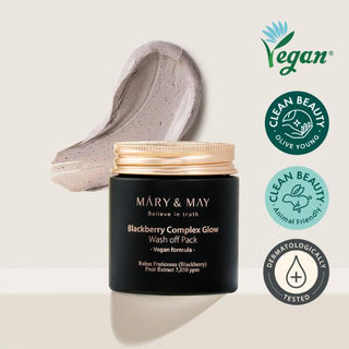 [Mary&May] Blackberry Complex Glow Wash off Pack 125g - Diva Melody
