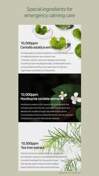 [Mary&May] Cica Houttuynia cordata Tea Tree Calming Mask Pack - 30 sheets - Diva Melody