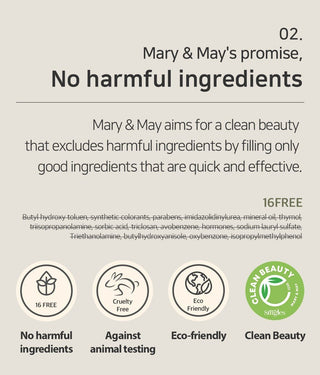 [Mary&May] Cica Houttuynia cordata Tea Tree Calming Mask Pack - 30 sheets - Diva Melody