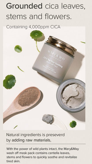 [Mary&May] CICA TeaTree Soothing Wash off Pack 125g - Diva Melody