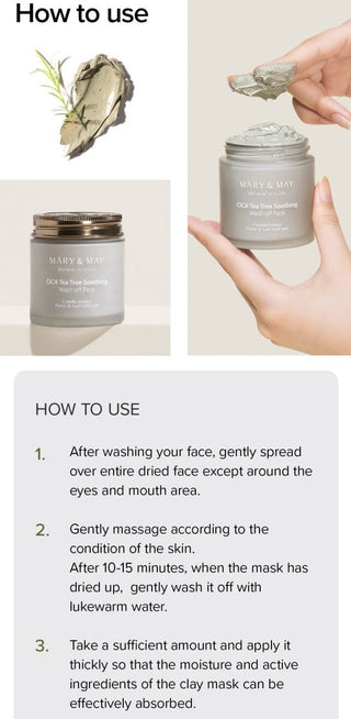 [Mary&May] CICA TeaTree Soothing Wash off Pack 125g - Diva Melody