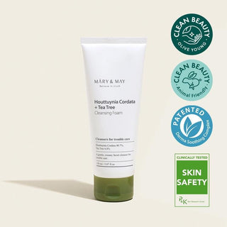 [Mary&May] Houttuynia Cordata + Tea Tree Cleansing Foam - 150ml - Diva Melody
