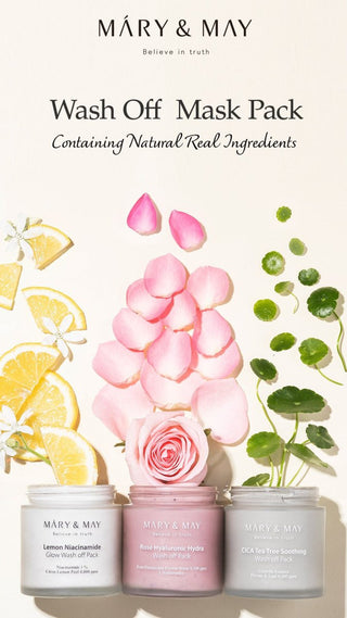 [Mary&May] Lemon Niacinamide Glow Wash Off Pack 125g - Diva Melody