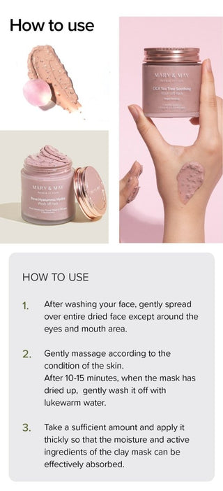[Mary&May] Rose Hyaluronic Hydra Wash Off Pack 125g - Diva Melody