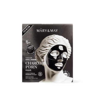 [Mary&May] Vegan Collagen Charcoal PDRN Mask (30g x4) - Diva Melody