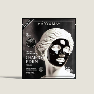 [Mary&May] Vegan Collagen Charcoal PDRN Mask (30g x4) - Diva Melody
