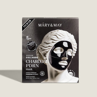 [Mary&May] Vegan Collagen Charcoal PDRN Mask (30g x4) - Diva Melody
