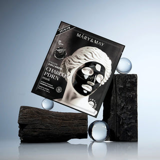 [Mary&May] Vegan Collagen Charcoal PDRN Mask (30g x4) - Diva Melody