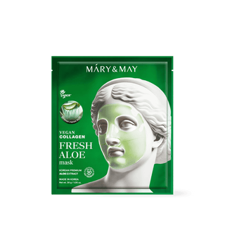 [Mary&May] Vegan Collagen Fresh Aloe Mask (30g x4) - Diva Melody