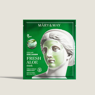 [Mary&May] Vegan Collagen Fresh Aloe Mask (30g x4) - Diva Melody