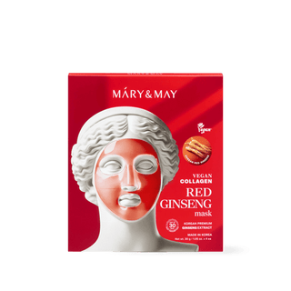 [Mary&May] Vegan Collagen Red Ginseng Mask (30g x4) - Diva Melody